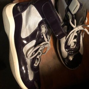 Black and Grey Authentic Prada sneakers